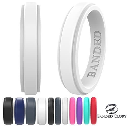Silicone Wedding Ring for Men, Silicone Ring Rubber Wedding Bands