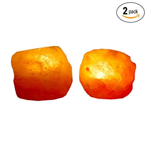 Excellent Gift Natures Artifacts Himalayan Rock Salt Tea Light Holder - Natural Air Purifier (appx 2.2 lbs) - 4" Tall (Pack of 2)