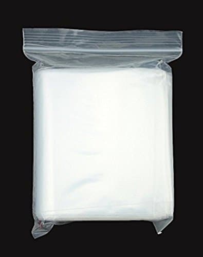 Halulu 100 Pcs Self Sealing Lock Bags - Reclosable Plastic Poly Clear Bags (6" x 8")