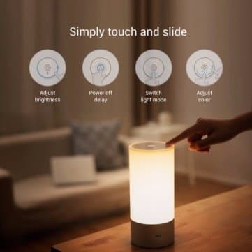 Smart4Card Bedside Lamp RGB Wireless Touch Control Night Light For Cellphone