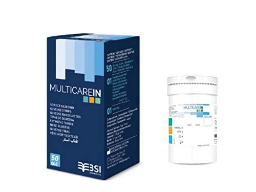 Prima Home Test Multicare-In Glucose Electrodes Strips (Pack of 50)