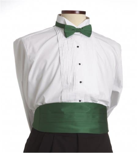 Bow Tie 2" Adjustable and Cummerbund Set - Kelly Green