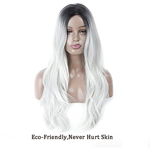 LMY Short Pixie Cut Afro Kinky Curly Synthetic Wigs With Bangs For Black Women Natural Black/Red African American Hair Wigs