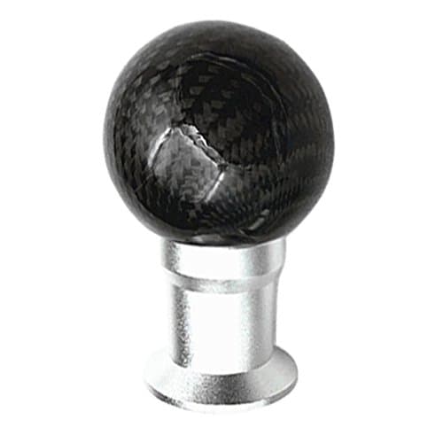 Sakali Universal Carbon Fiber Manual or Automatic Car Gear Shift Knob Shifter Lever Black