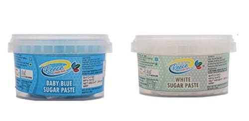 Reece Sugar Paste Fondant, 250g (Baby Blue & White)
