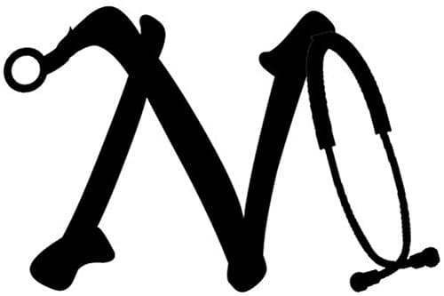 Stethoscope Letter N Monogram Initial Name For Yeti Decal, Yeti Rambler Decal, Yeti Tumbler Decal, Ozark Tumbler Decal, Dr Nurse decal, Wall Vinyl Decal, Ozark Trail Decal, RTIC