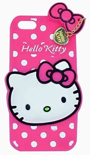 Stylish Cute Designer 3D Silicone Hello Kitty Back Case Cover for iPhone 6G / 6S (Pink)
