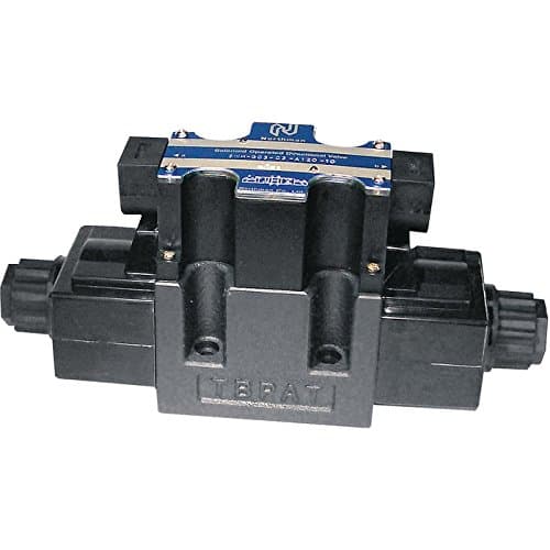 Northman Fluid Power Hydraulic Directional Control Valve - 26.4 GPM, 4500 PSI, 3-Position, Double Solenoid, Open Center Spool, 12 Volt DC Solenoids, Model# SWH-G03-C3-D12-10