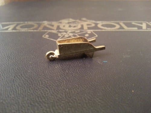 (Read Description Carefully) Monopoly - Deluxe Edition (Replacement Parts Only) Gold Looking Metal Game Token/Piece - Wheelbarrow