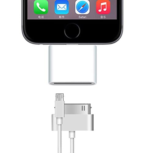 MR ZHU 2 Pack 2 in 1 Micro+30 Pin To 8pin Lightning Adaptor Converter Charge for iPhone7 7plus 6 6s 5 5s se,iPhone 4s to iphone 5 6 7 Plus iPad pro mini air charger adapter