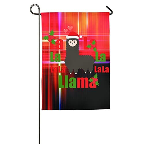 Fa-La-La-La Llama Comic Image Merry Christmas House Flag Home Garden Flag