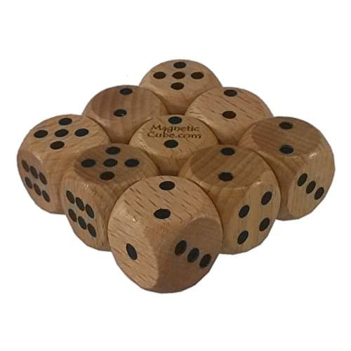 MagneticCube 3x3x1 Dice Puzzle: Wooden