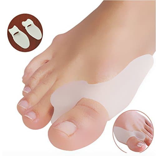 Veridehot Toe Separators Bunion Corrector,Toe Straightener for Hallux Valgus,Pain Relief White