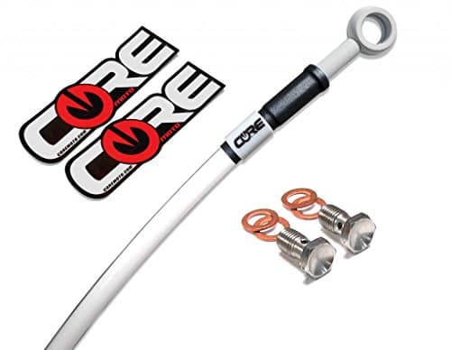 Core Moto - Honda GROM / MSX 125 2014-2015 Performance Rear Brake Line - Solid White - Stock Size