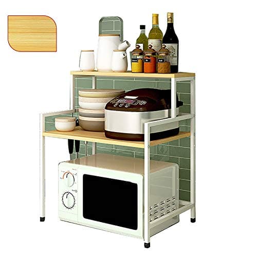 Microwave Oven Rack for Kitchen Storage, Stainless Steel,Make The Kitchen Save Space (Color : Style 3)