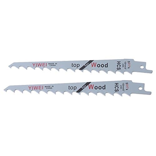 SLYlive 2Pcs 6¡± Blades Reciprocating Saw Sharp S617K Extra Sabre Pruning for Wood Safety