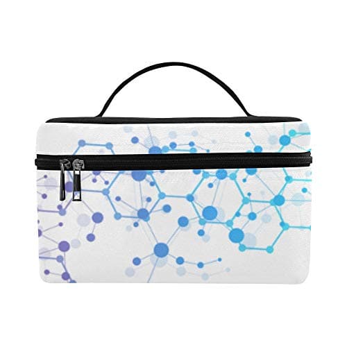 Dna Abstract Molecular Map Pattern Lunch Box Tote Bag Lunch Holder Insulated Lunch Cooler Bag For Women/men/picnic/boating/beach/fishing/school/work