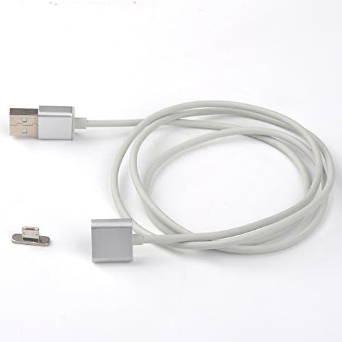 innobay Detachable Magnetic USB 2.0 to Micro USB Charging Cable Data Sync with LED Indicator 1M in Silver (1pc/pack)