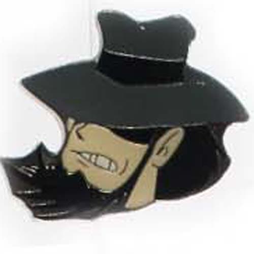 Lupin Lapel Pin - W - Character Head - Jigen Daisuke