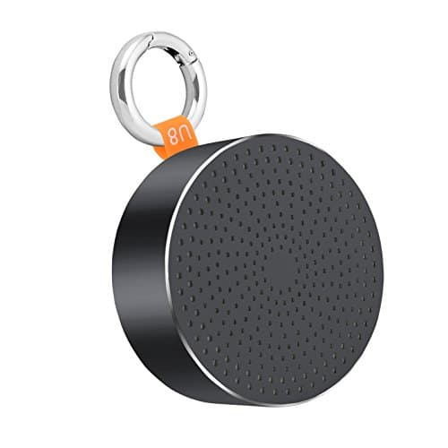 Bluetooth Speaker Rymemo Mini Portable Wireless Waterproof Speakers With Clear Built-in Mic /HD Sound/Enhanced Bass/USB Rechargeable for Outdoor Exercise with Camping Hook & Delicate Box, Black