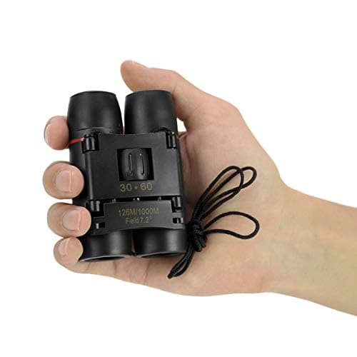 30x60 Binoculars Telescope for Adults Compact, Mini Pocket Binoculars for Kids Children Football Games Opera Theater Safari Sightseeing Wildlife Hiking Travelling-with Case and Strap