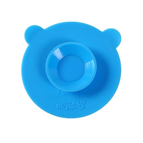 VIVILE Baby Silicion Suction Bowls Mat for Keeping Baby's Tableware in Place, Double-sided Sucker, Anti-Slip Tableware Sucker Sticker, To Prevent Dining-table Mess,Blue