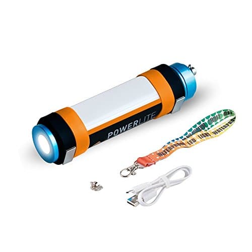 Magic Hue Camping Lantern, IP68 Waterproof Portable LED Camping Light with 6 Modes, 2 Watts USB Rechargeable Emergency Lantern Stick for Outdoor, Hurricane, Outage