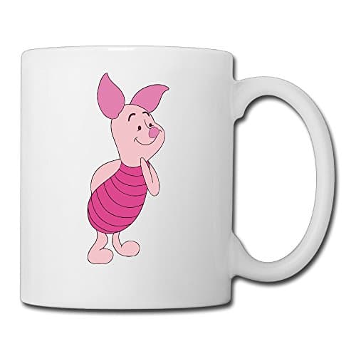 Winnie Pooh Piglet Ceramic Custom Coffee/Tea Mug White 11oz For Funny Gifts