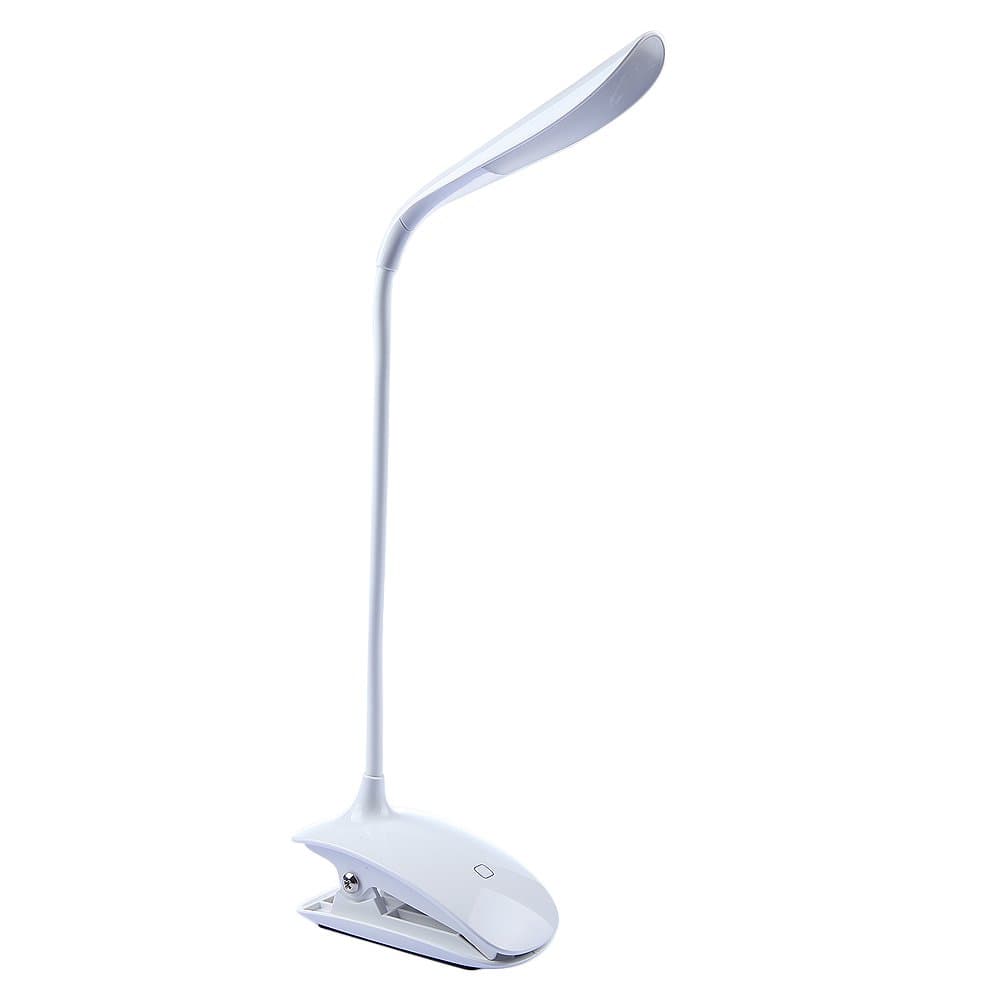 LED Desk Light - JVR LH15 Portable Wireless LED Reading Lamp Clip Light - Rechargeable Flexible Table Bed Reading Light