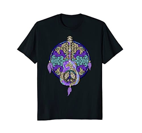 Hippie Peace Mandala Guitar - Boho Chic Style 2 T-Shirt