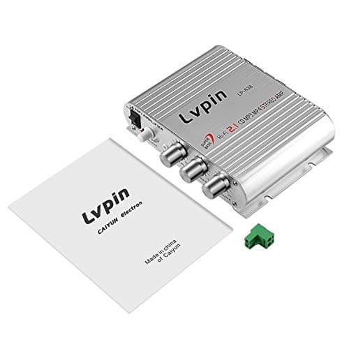 Lp-838 Car Amplifier 2.1 Channel Computer Home Small Amplifier Car Amplifier Machine Subwoofer Amplifier - Silver