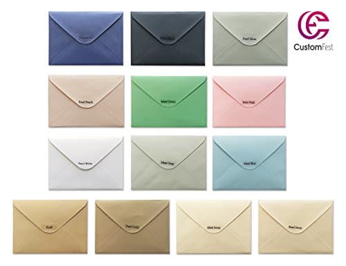 CustomFest Retangolo 13Pcs Sample, Fits 5 x 7 Card, for Greeting, Wedding, Engagment, Party, Anniversary