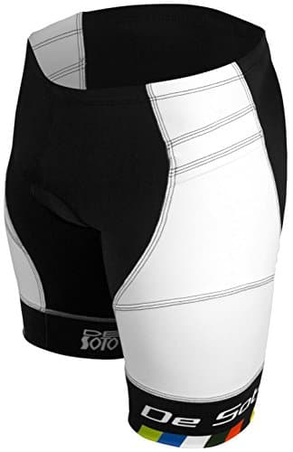 DeSoto Men's Riviera Tri Short (White, Medium)