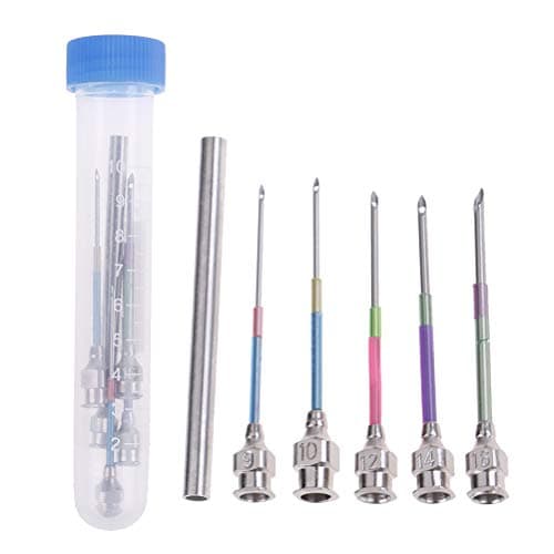 TableRe 5 Pieces Embroidery Stitching Punch Needle Sewing Tool with Needle Bottle DIY Tool,New