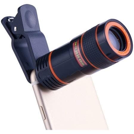 Cabriza H1 Cell Phone 8X Optical Lens with Wide Angle/Universal Clip/Clear Picture Shoot for All Smartphone Device (Assorted Colour)