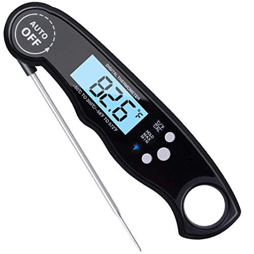 Digital Instant Read Meat Thermometer, Waterproof, Ultra Fast, with Backlight & Calibration, For Grill And Cooking, Food, Candy, Milk, Tea, BBQ, Grill, Smokers
