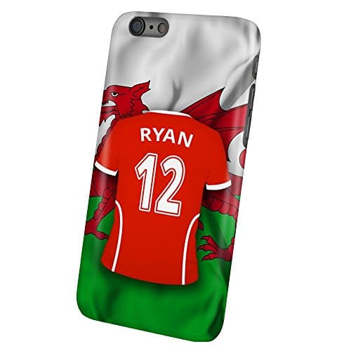 PhotoFancy - iPhone 6 / 6s Premium Case - Personalised Case with the Name Ryan - Design Football Jersey Wales