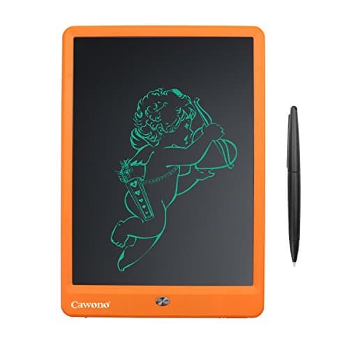 10 inch LCD Writing Tablet, Writing Board Handwriting Tablet Sketching Board with Screen for Kids & Christmas-Orange
