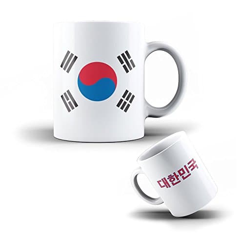 KOO Interactive - Ceramic Mug South Korea - Coffee Cup Korean Flag