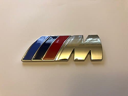 M POWER SPORT M TECH REAR BOOT BADGE CHROME POWER
