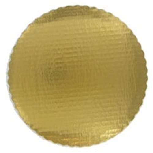 Oasis Supply Scalloped Cake Circle, 14-Inch, Gold, 4-Pack