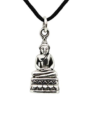 Made of 925 Silver "PANG SAMATHI" Thai Buddha Pendant Silver Birthday Thursday