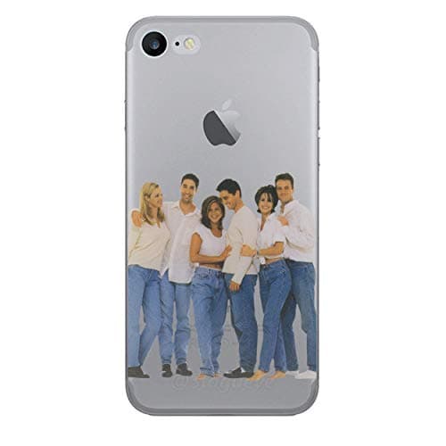 EJC Avenue iPhone 7 Plus Friends Silicone Case/Cover for Apple iPhone 7 Plus (5.5") Gel TPU Cover/Protective + Screen Protector Group