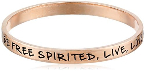Ettika Rose Gold-Colored Bangle Bracelet , 2.5"