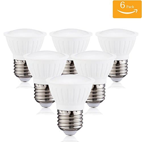 (Pack of 6)PAR16 LED Not-Dimmable Flood Light Bulbs 7Watt E26 Short Neck 120V AC 70W Halogen Replacement 120 Degree Beam Angle Soft White 3000K