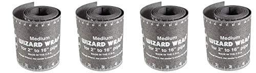 Flange Wizard 496-WW-17 WW-17 Wizard Wraps, 3 7/8" x 60", Heat Resistant, Medium (4-(Pack))