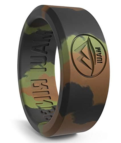 Silicone Wedding Ring for Men Solid Style Engagement Rings Silicone Wedding Band for Men Mens Ring Men Wedding Band Safe Ring for Athletes Sport Gym