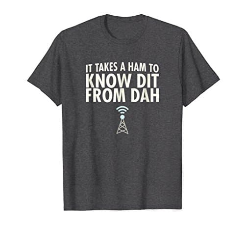 Dit From Dah Ham Radio T-Shirt: Morse Code CW Operator