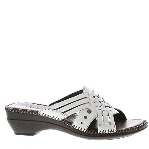 Auditions Tango Women's Sandal 11 C/D US White