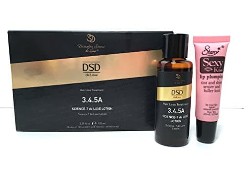 Divination Simone De Luxe Hair Loss Treatment 3.4.5A Science-7 de Luxe Lotion 3 Bottle x 1.18 Fl Oz"Free Starry Sexy Kiss Lip Pumpling 10 Ml"